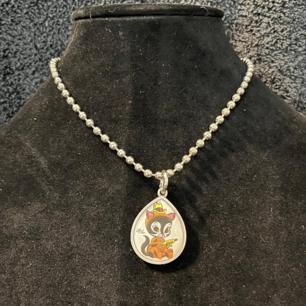 Retro-A-Go-Go Cat Necklace
